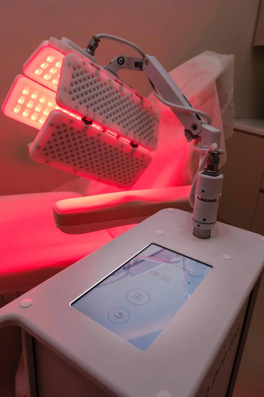 Red-light recovery technology prepared inside the clinic